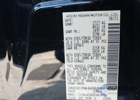 2022 Nissan Frontier S 4X2 из США, поврежденный, VIN 1N6ED1EJ9NN606907